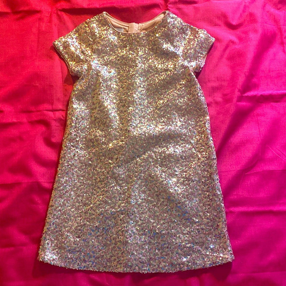 Girls Pink Sequin Dress! Size 7